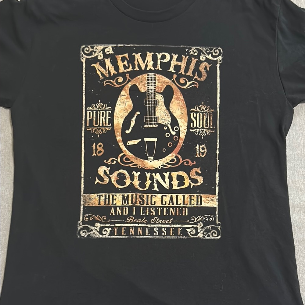 Black Memphis Sounds Graphic T-Shirt